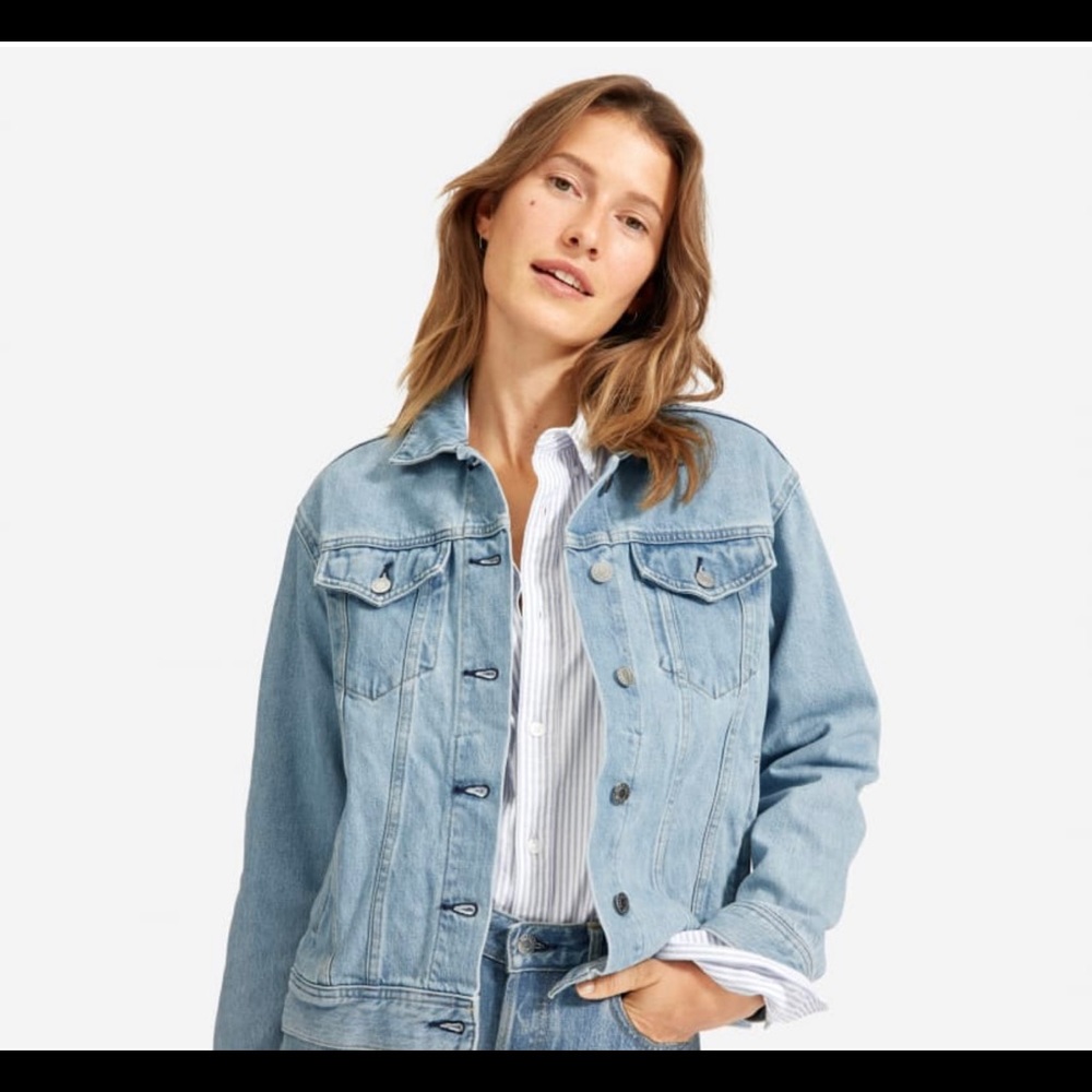 Everlane Light Wash Denim Jacket